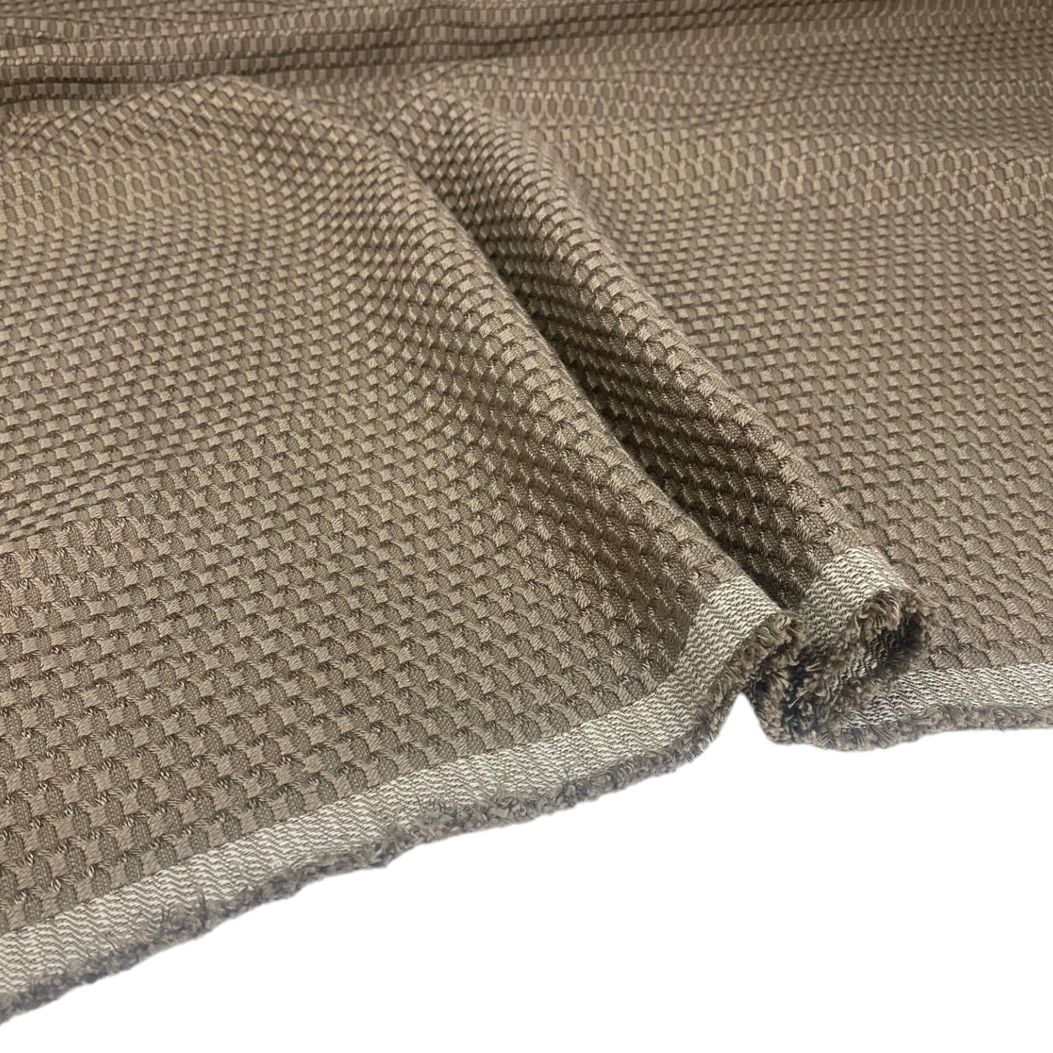Cotton Upholstery Remnant  - Taupe