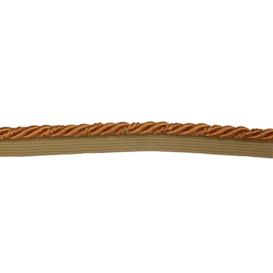Twisted Lip Cord Trim - Orange/Gold