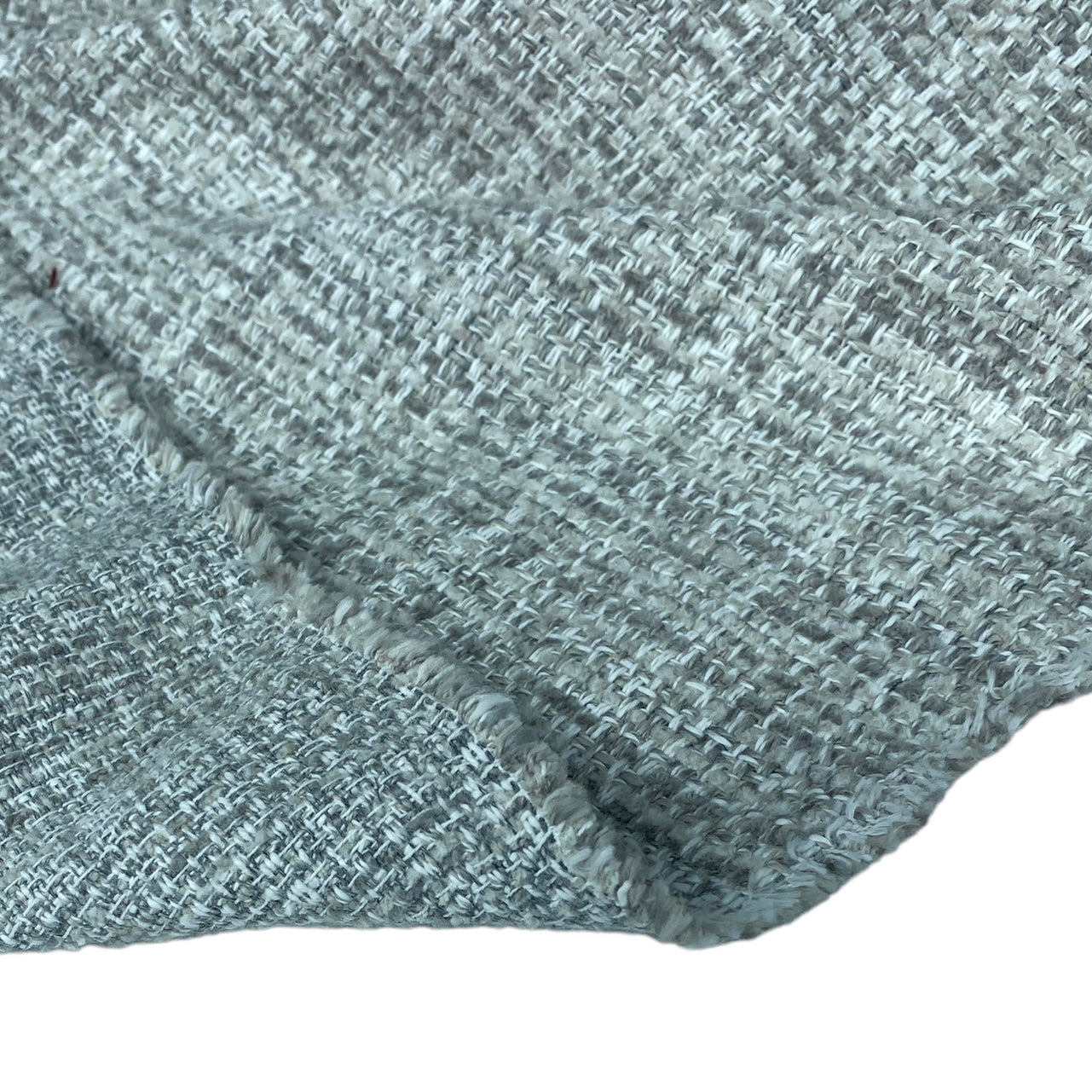 Upholstery Designer Remnant  - White/Grey