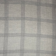Plaid Cotton Blend Upholstery Remnant - Grey/Black