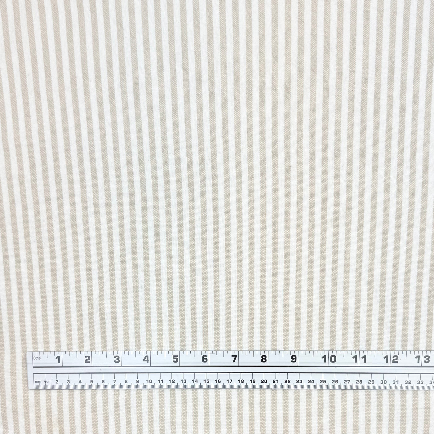 Striped Organic Cotton - Beige/White