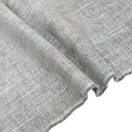 Chenille Upholstery Remnant - White/Grey