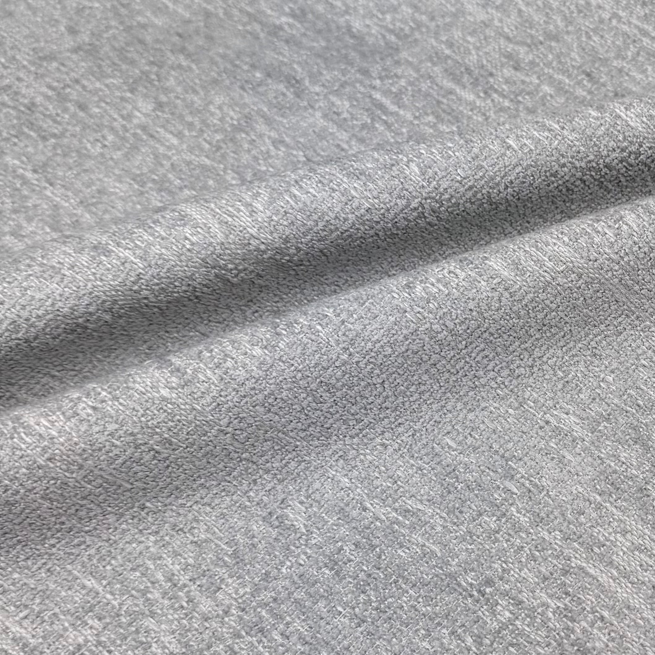 Chenille Upholstery Remnant - Grey