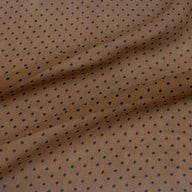 Diamond Polka Dot Polyester Georgette - Brown/Black