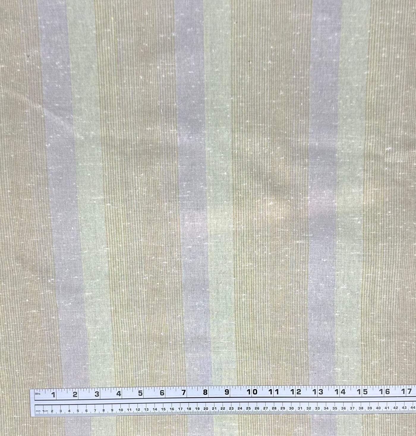 Striped Cotton/Linen - Yellow/Beige