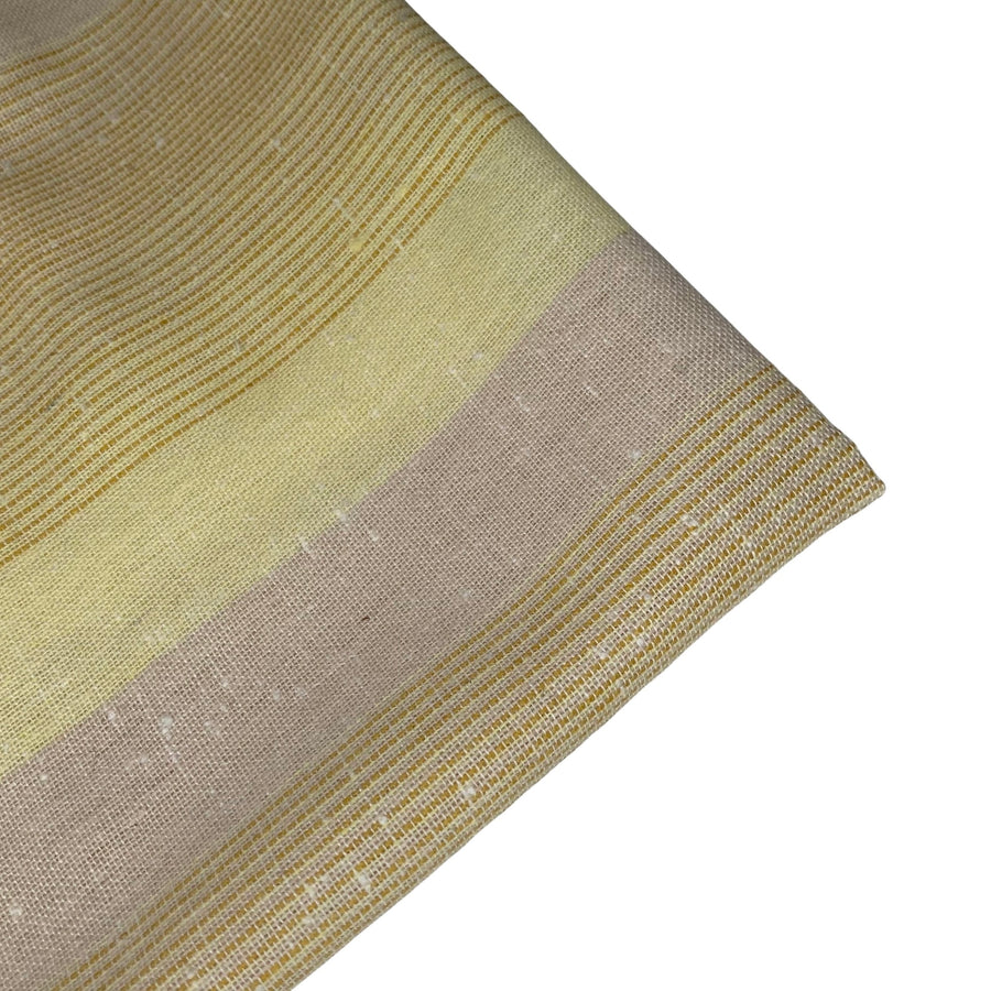Striped Cotton/Linen - Yellow/Beige