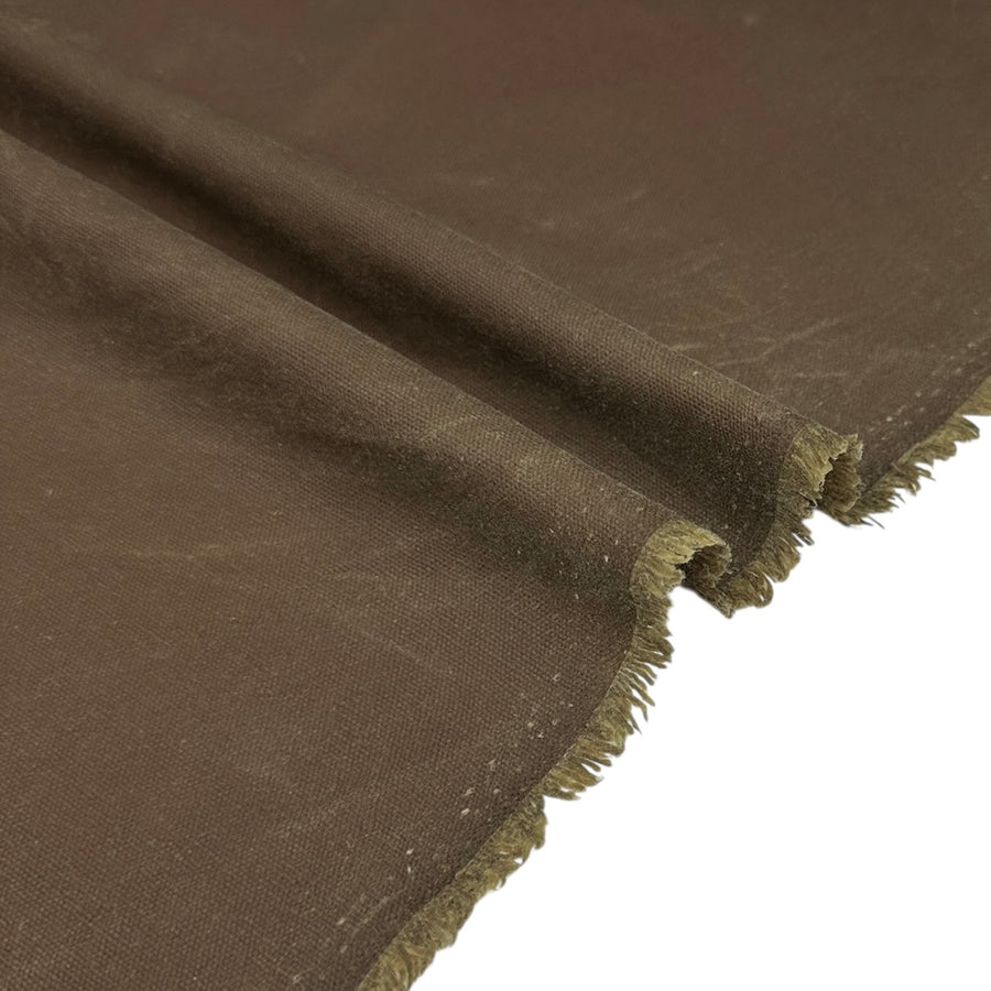 Waxed Cotton Canvas 16oz - Brown
