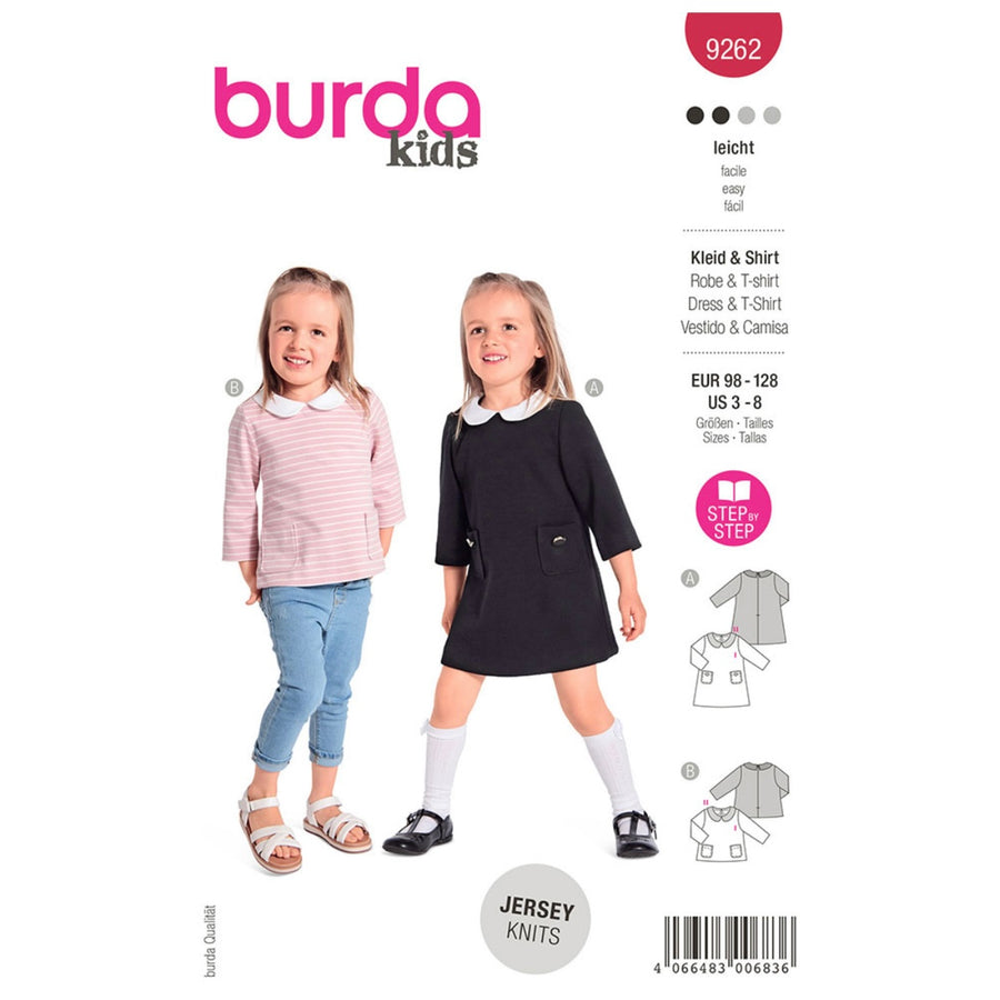 Burda Kids 9262 - Dress Sewing Pattern