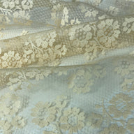Floral Embroidered Lace - Peach
