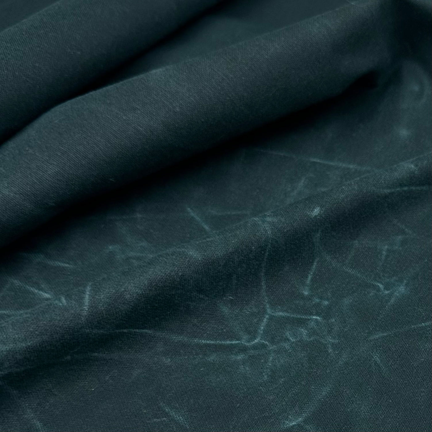 Waxed Cotton Canvas 13oz - Emerald