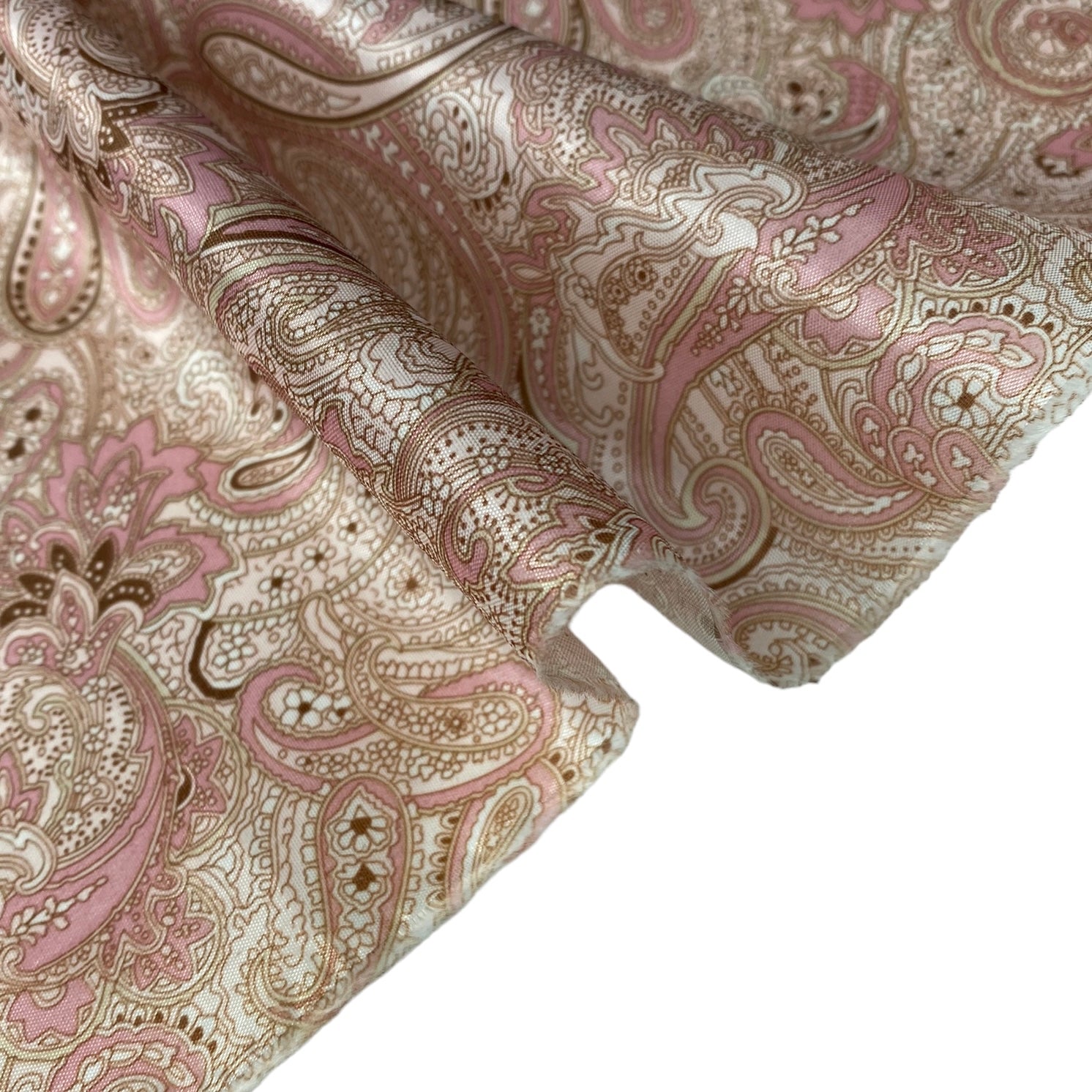 Printed Paisley Lining - Pink