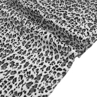 Lightweight Printed Cotton Cheetah - White/Black/Grey