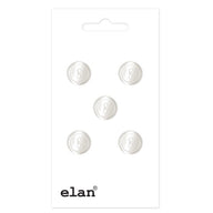 2 Hole Button 10mm Ivory 5 count