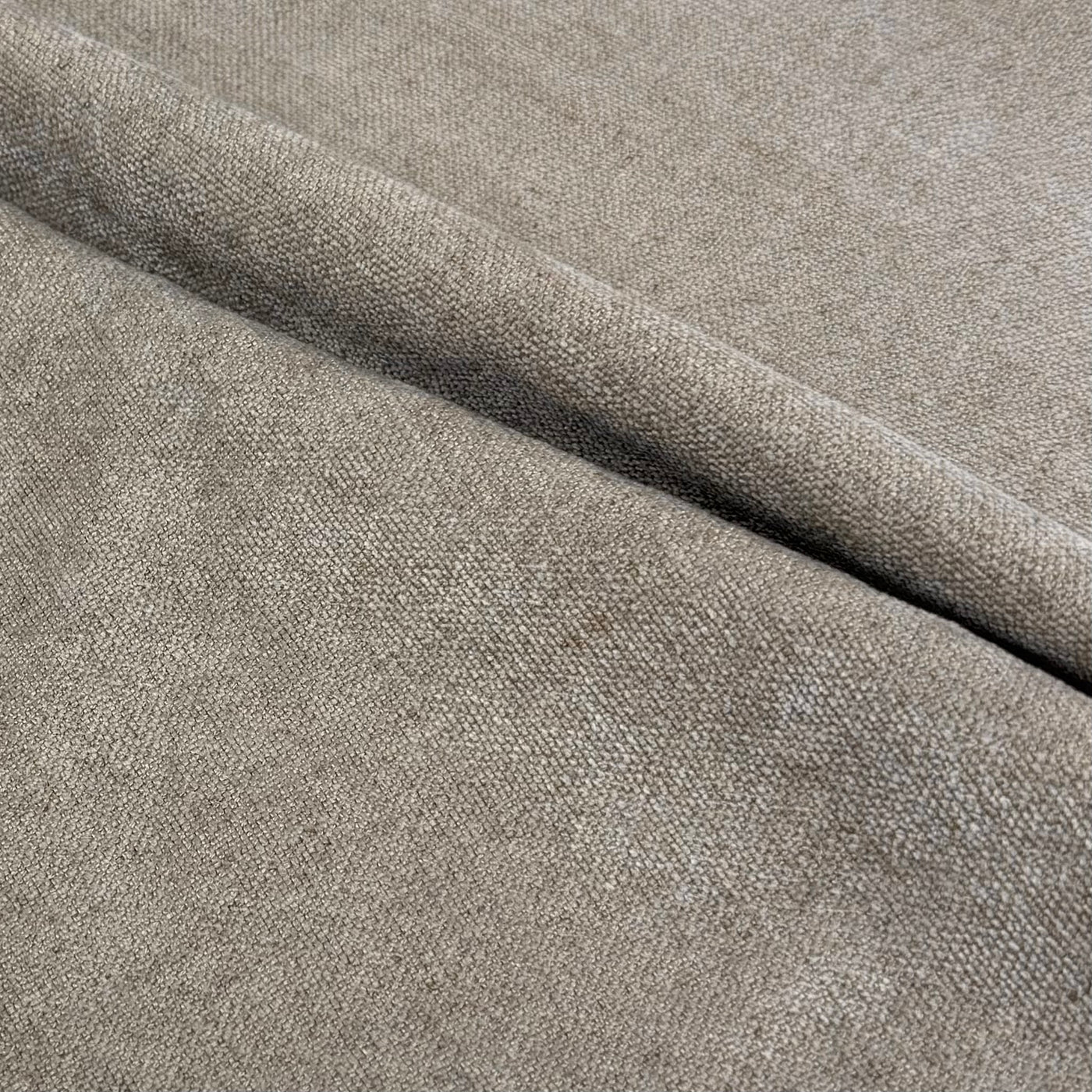 Chenille Upholstery Remnant - Greige