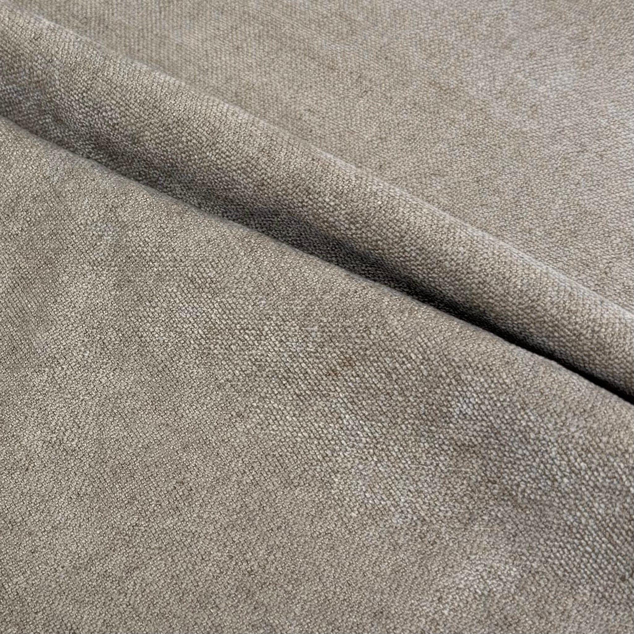 Chenille Upholstery Remnant - Greige