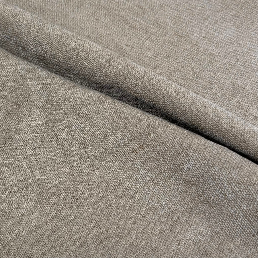 Chenille Upholstery Remnant - Greige