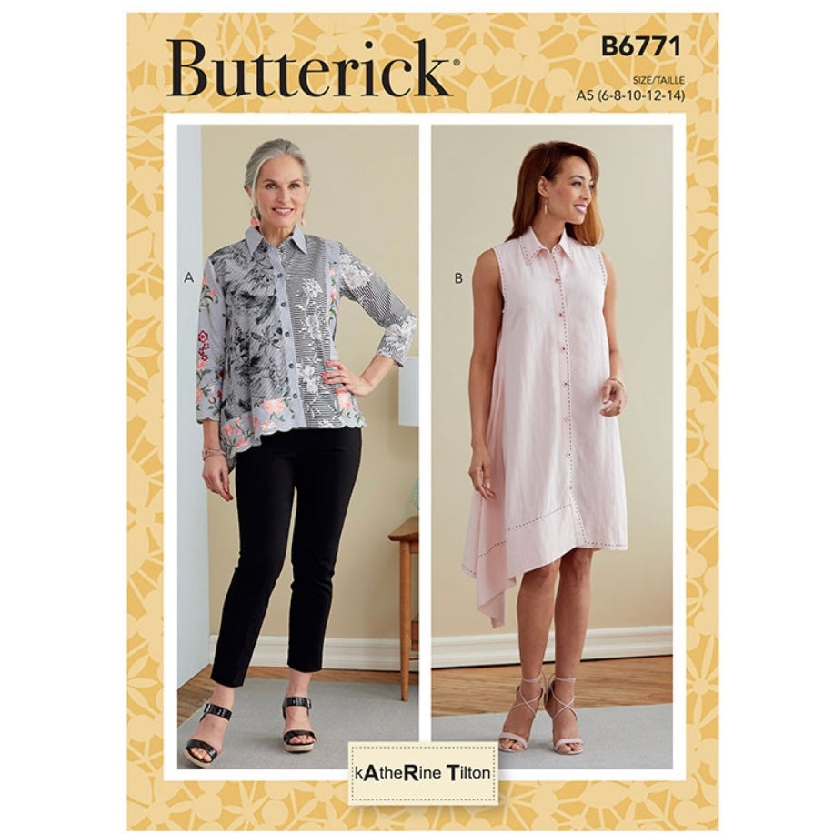 Butterick B6771 Top and Dress Sewing Pattern