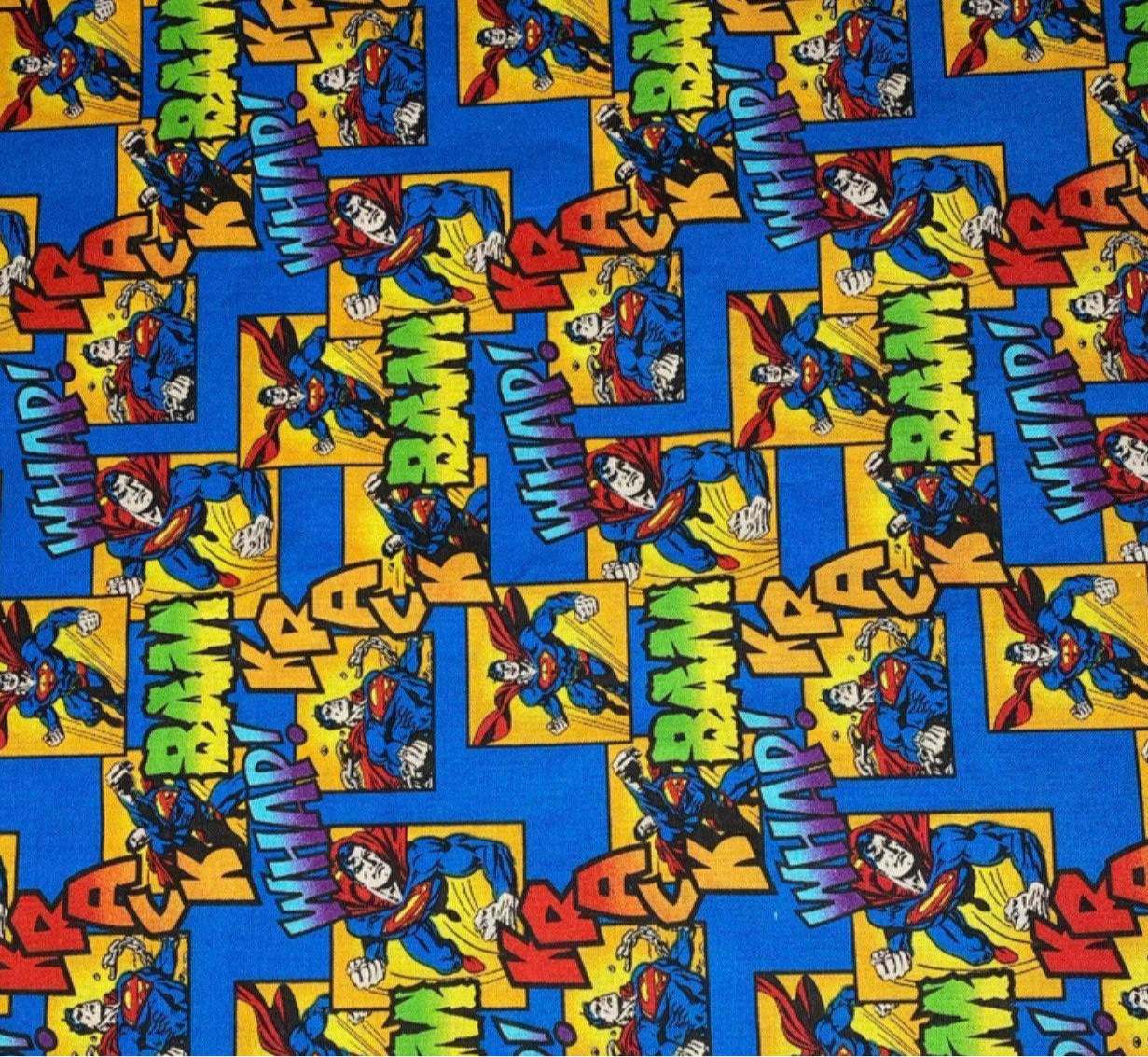 Printed Quilting Cotton Remnant - Superman