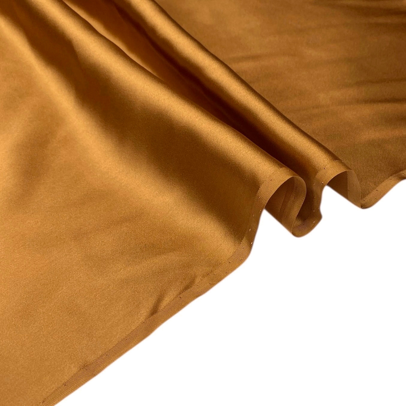 Mulberry Silk Charmeuse Satin - Goldstone