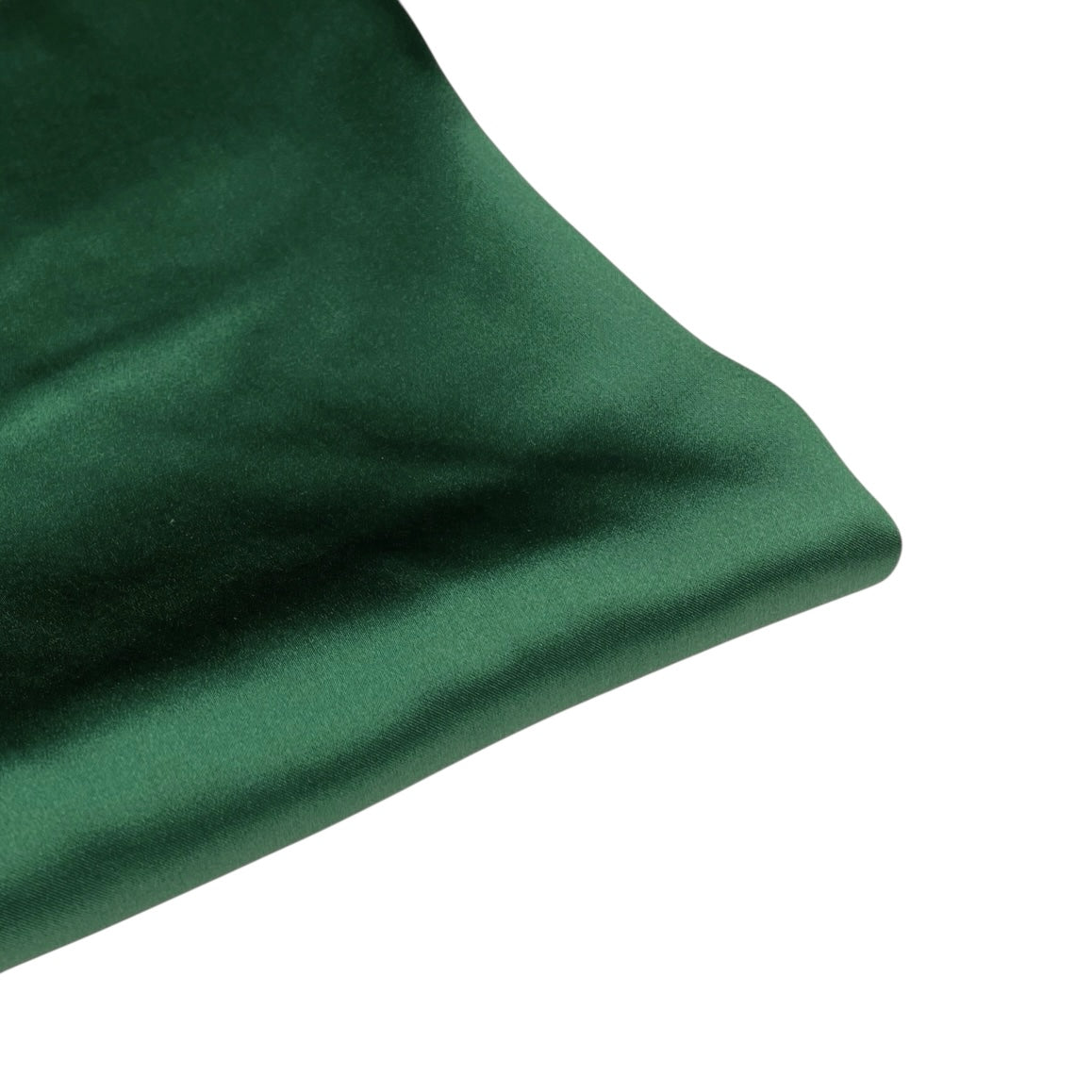Mulberry Silk Charmeuse Satin - Emerald Green