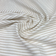Striped Organic Cotton - Beige/White