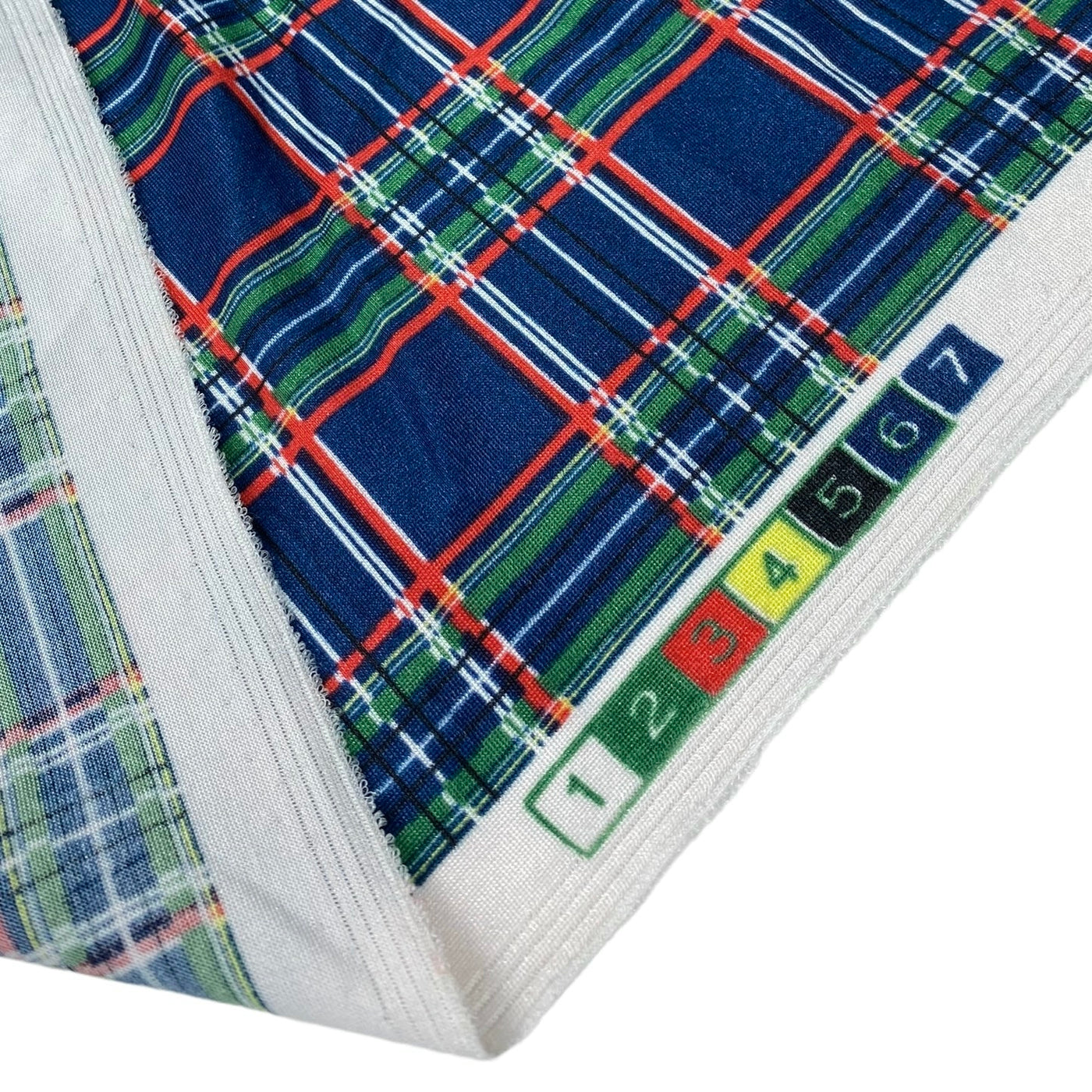Printed Plaid - Blue/Red/Green