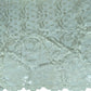 Floral Embroidered Lace with Single Finished Edge - Ivory
