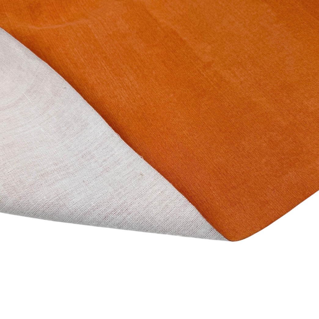Interfaced Upholstery Remnant - Orange