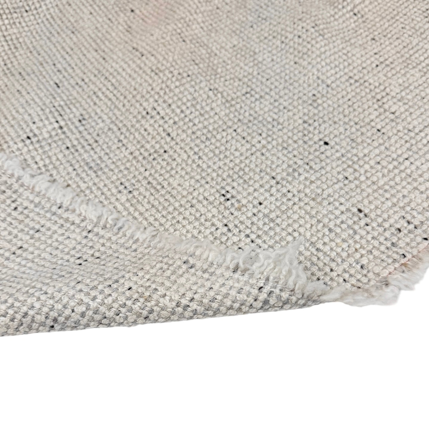 Wool Upholstery Remnant  - Speckled Ivory