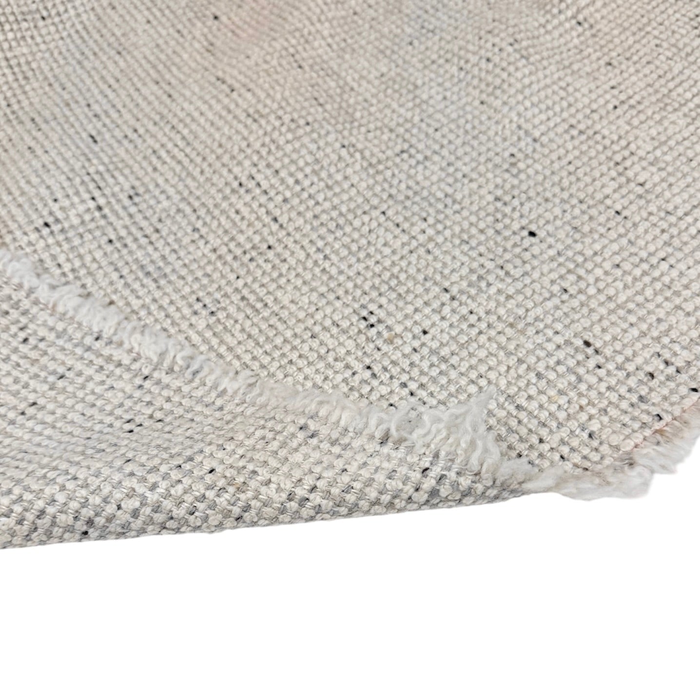 Wool Upholstery Remnant  - Speckled Ivory
