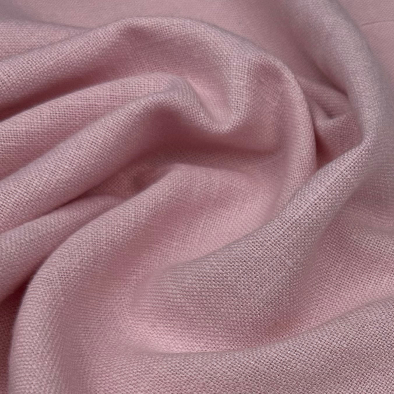 Crosshatch Medium Weight Linen/Viscose Blend - Pink