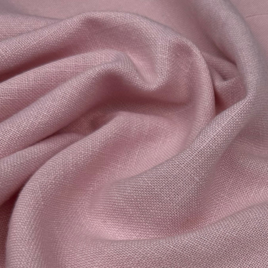 Crosshatch Medium Weight Linen/Viscose Blend - Pink