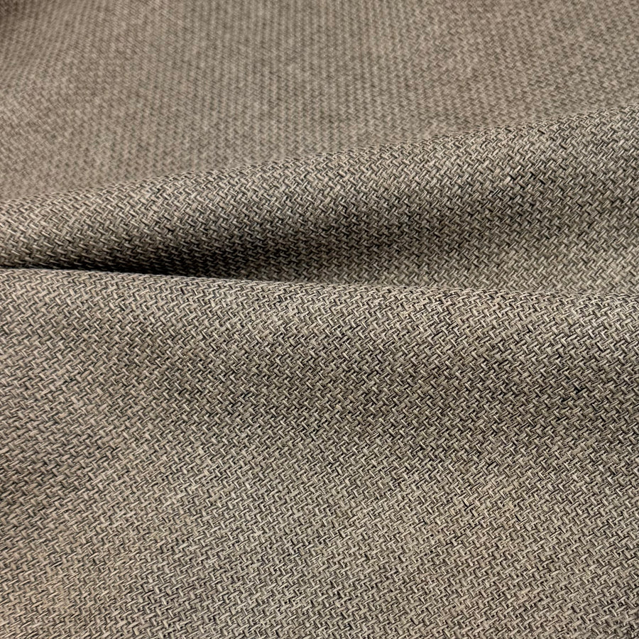 Woven Upholstery Remnant - Beige/Black