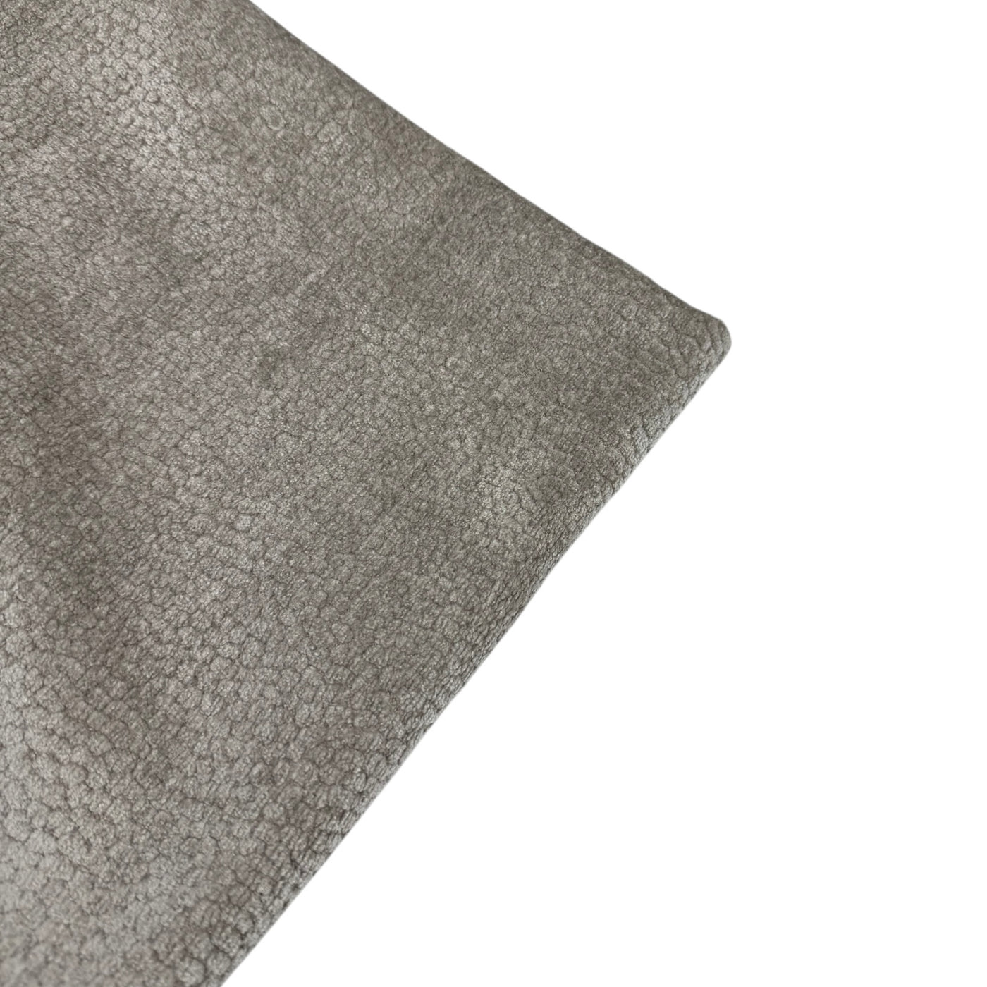 Patterned Chenille Upholstery Remnant  - Beige