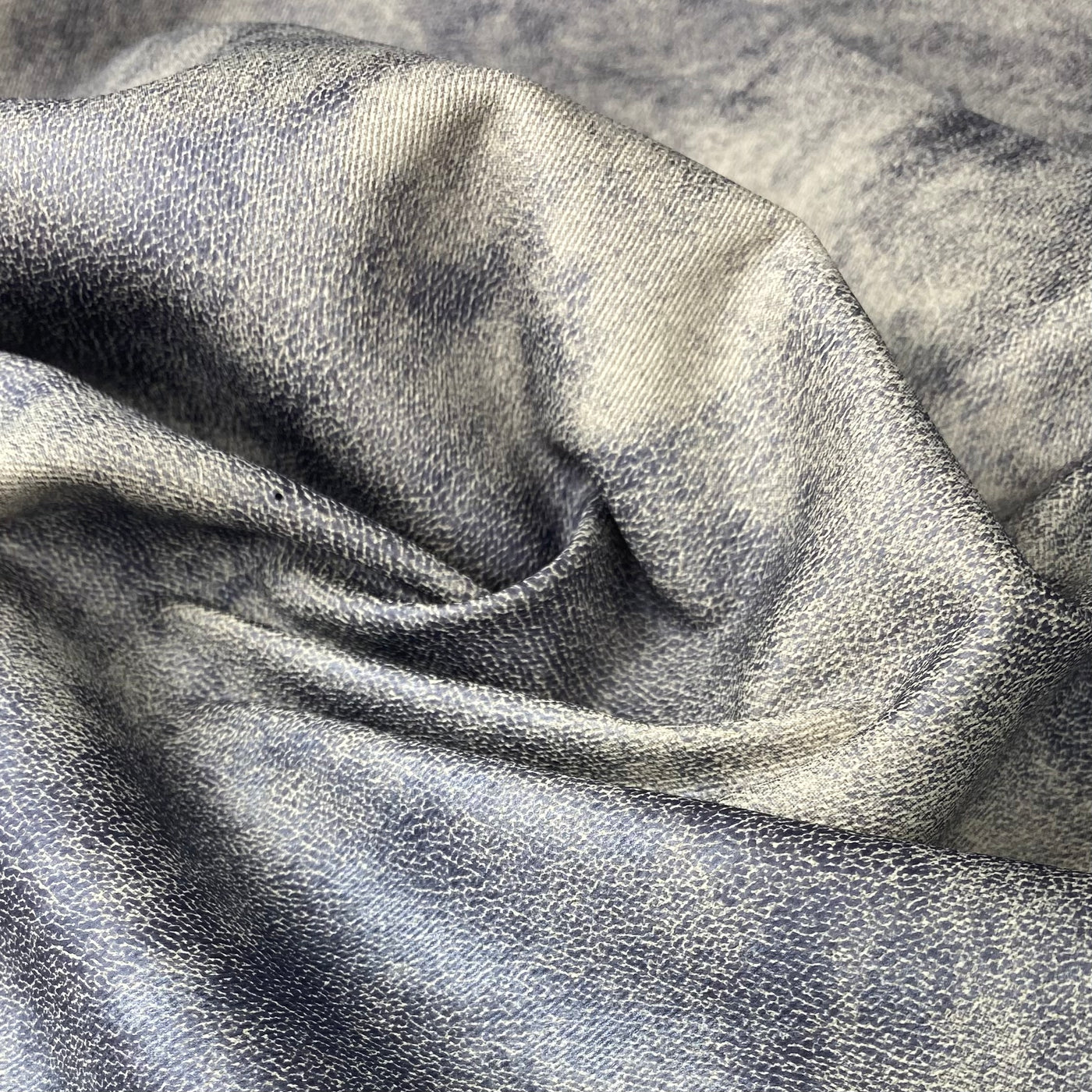 Distressed Coated Stretch Twill Canvas - Sand