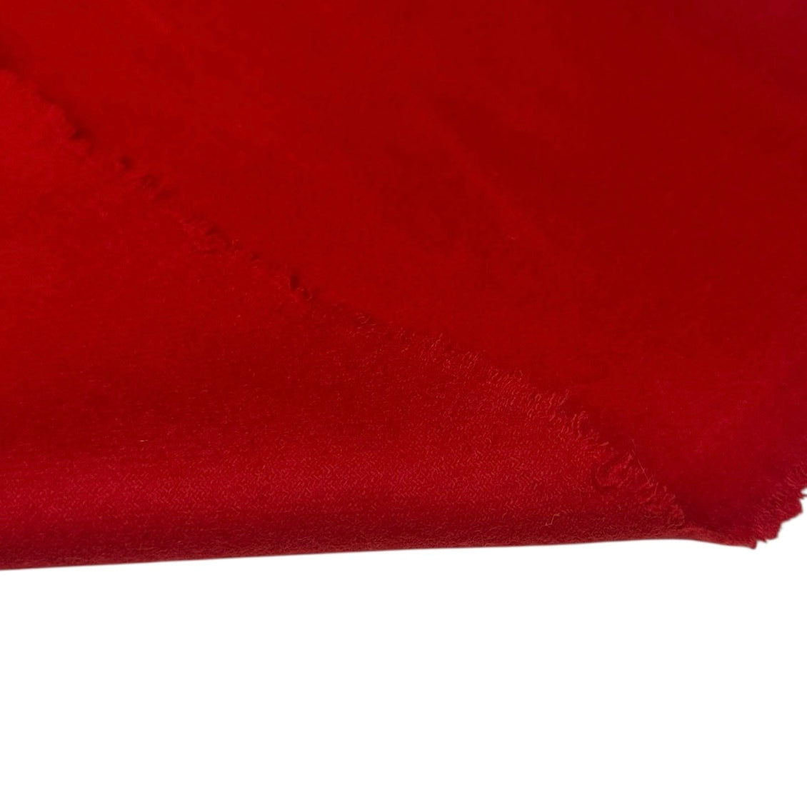 Mohair Wool Coating - Flame Red