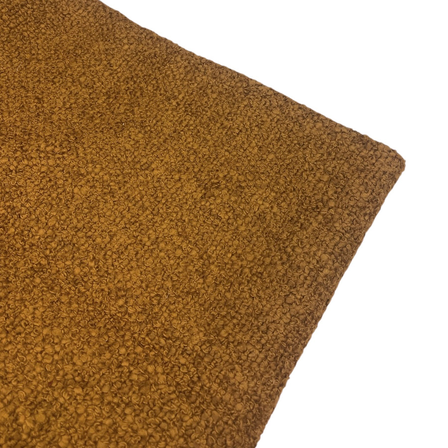Cotton Boucle Upholstery Remnant - Goldenrod