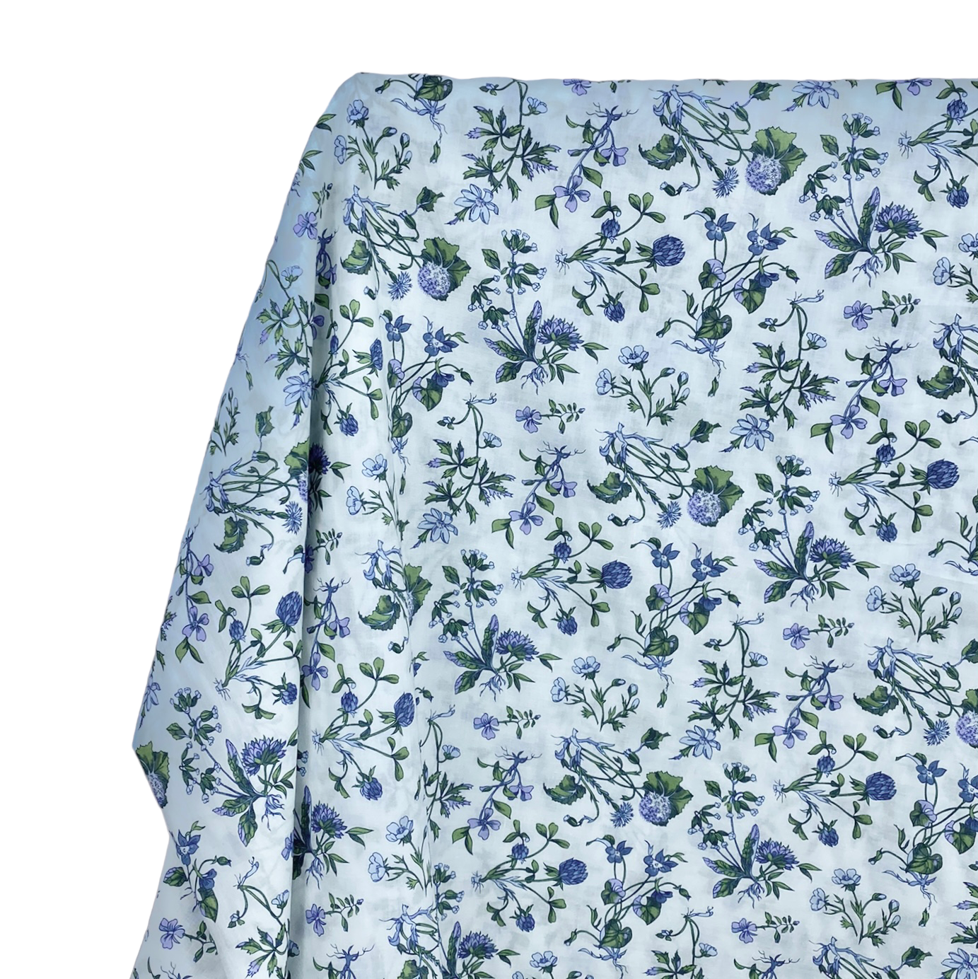 Liberty Printed Tana Lawn Cotton - Floral - White/Green/Blue/Lilac