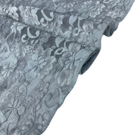 Stretch Floral Lace - Grey