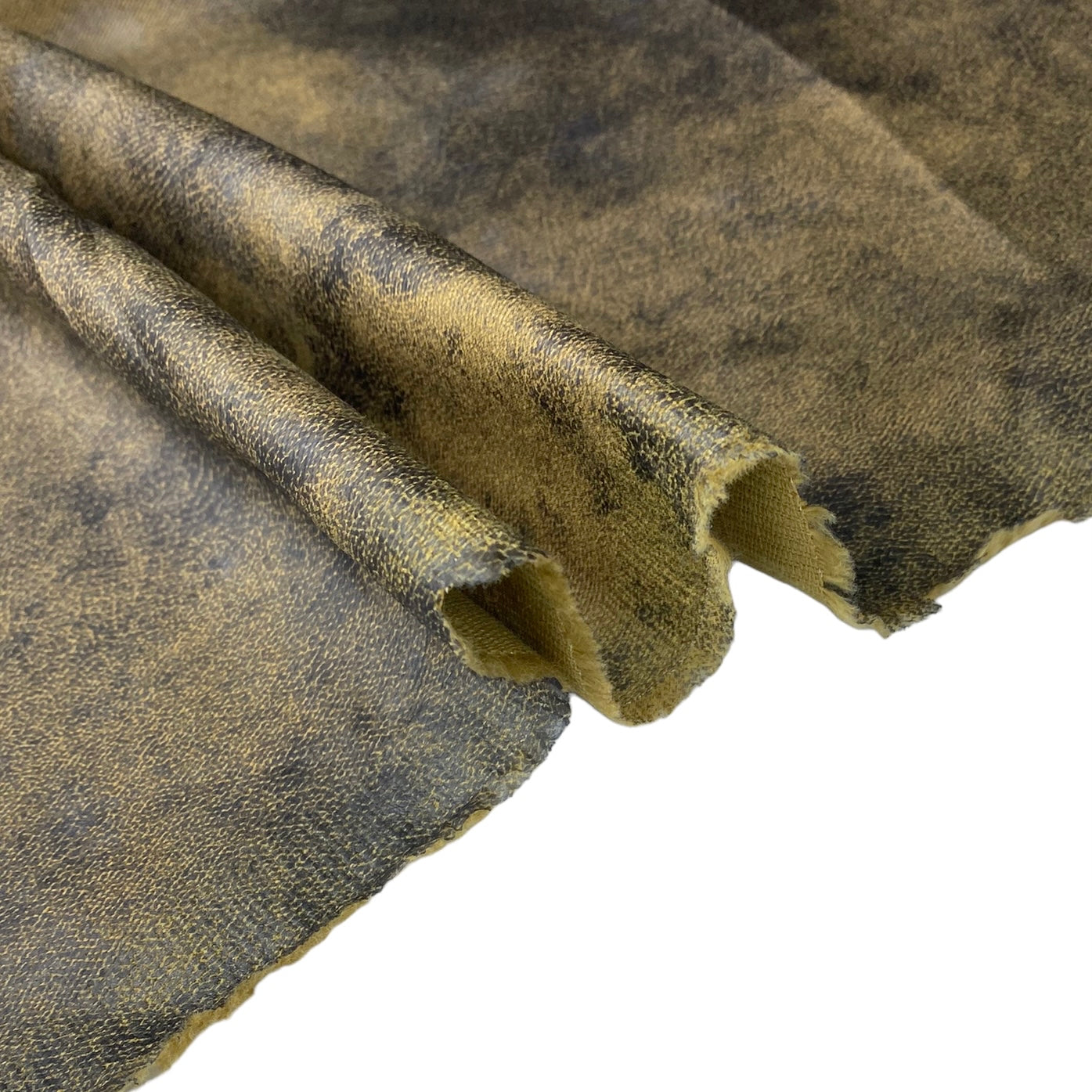 Distressed Coated Stretch Twill Canvas - Burlywood