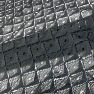 Diamond Patterned Lace - Black