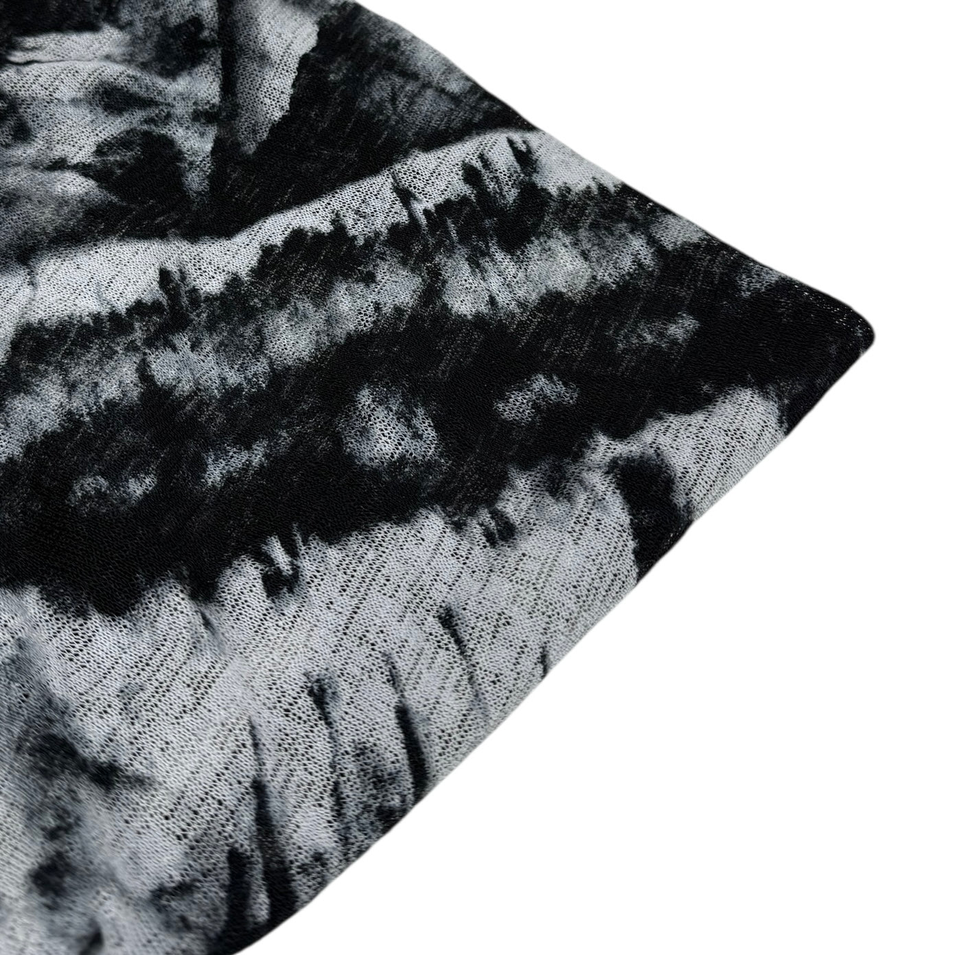 Abstract Printed Stretch Knit - Black/White