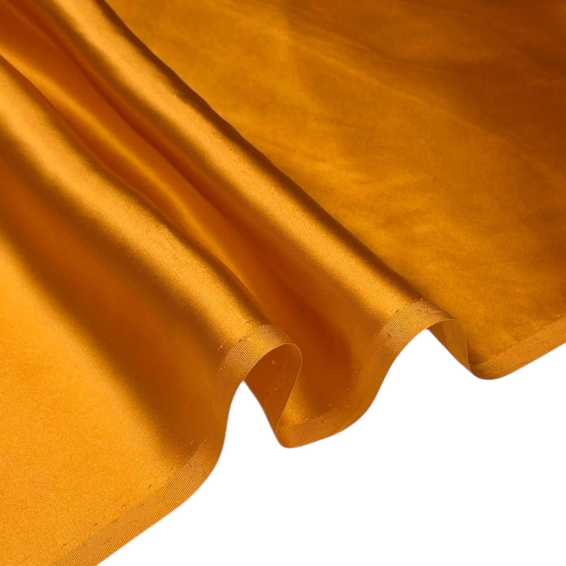 Mulberry Silk Charmeuse Satin - Golden Yellow