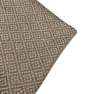 Woven Diamond Patterned Cotton Upholstery Remnant - Beige