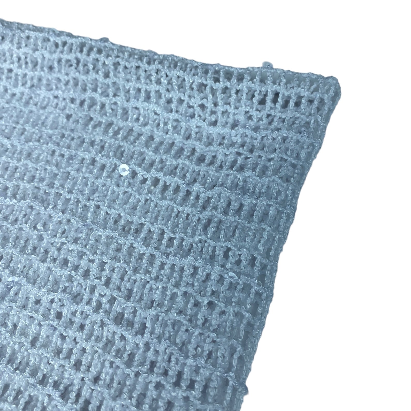 Sequin Mesh - White