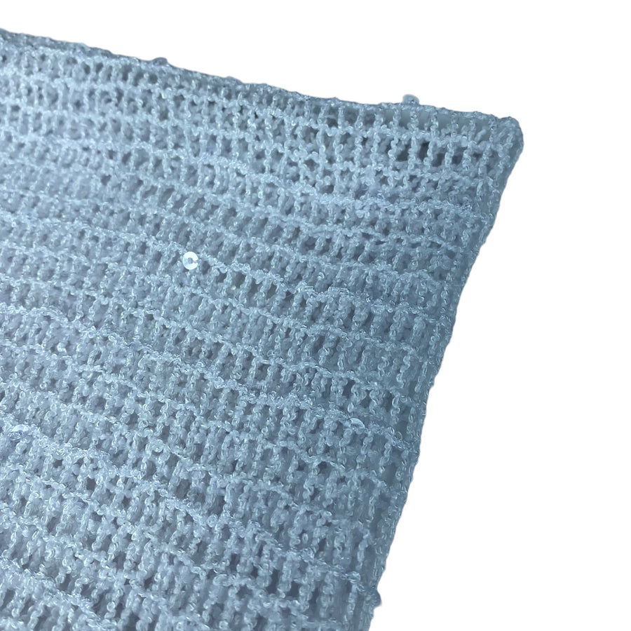 Sequin Mesh - White