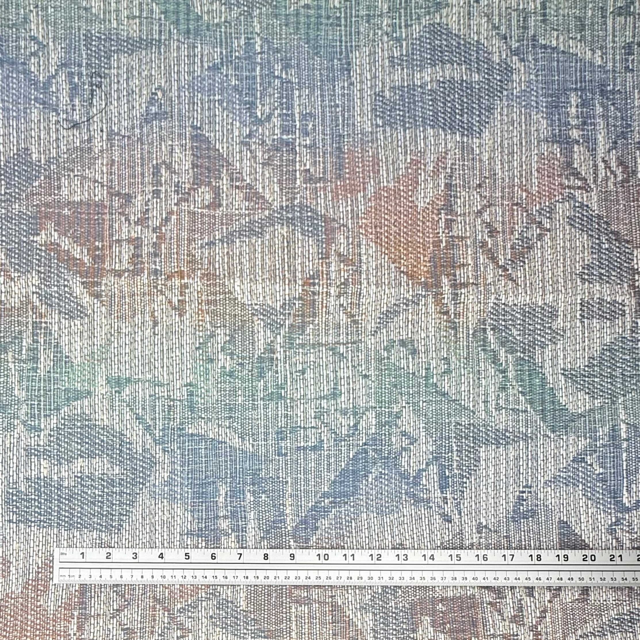 Patterned Upholstery Remnant - White/Pink/Blue/Green