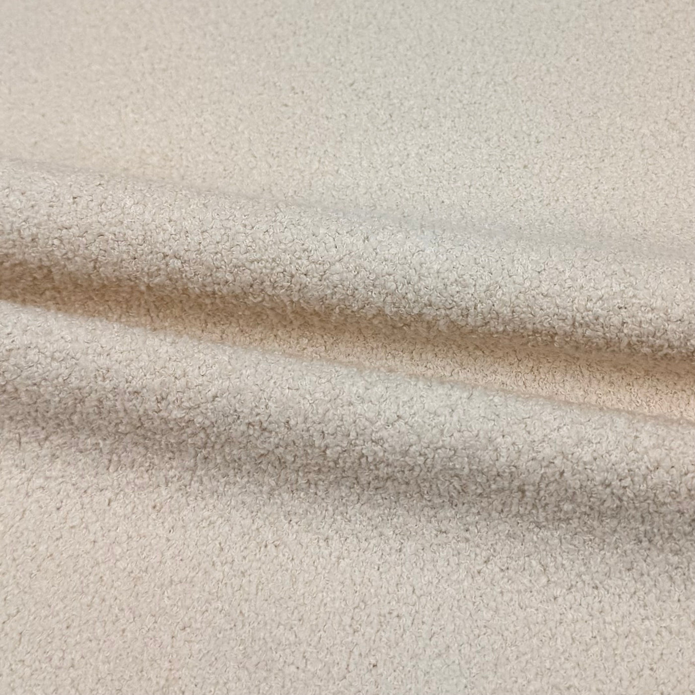 Boucle Upholstery Remnant  - Bone
