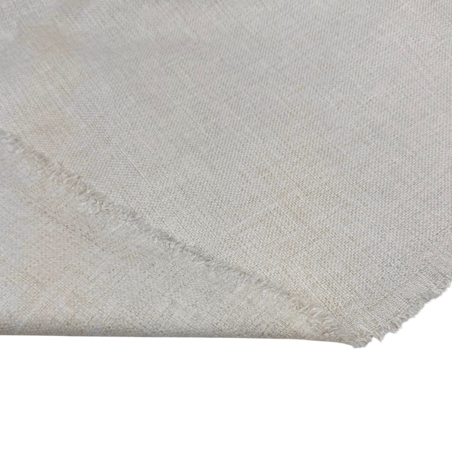 Woven Upholstery Remnant - Heathered Ivory