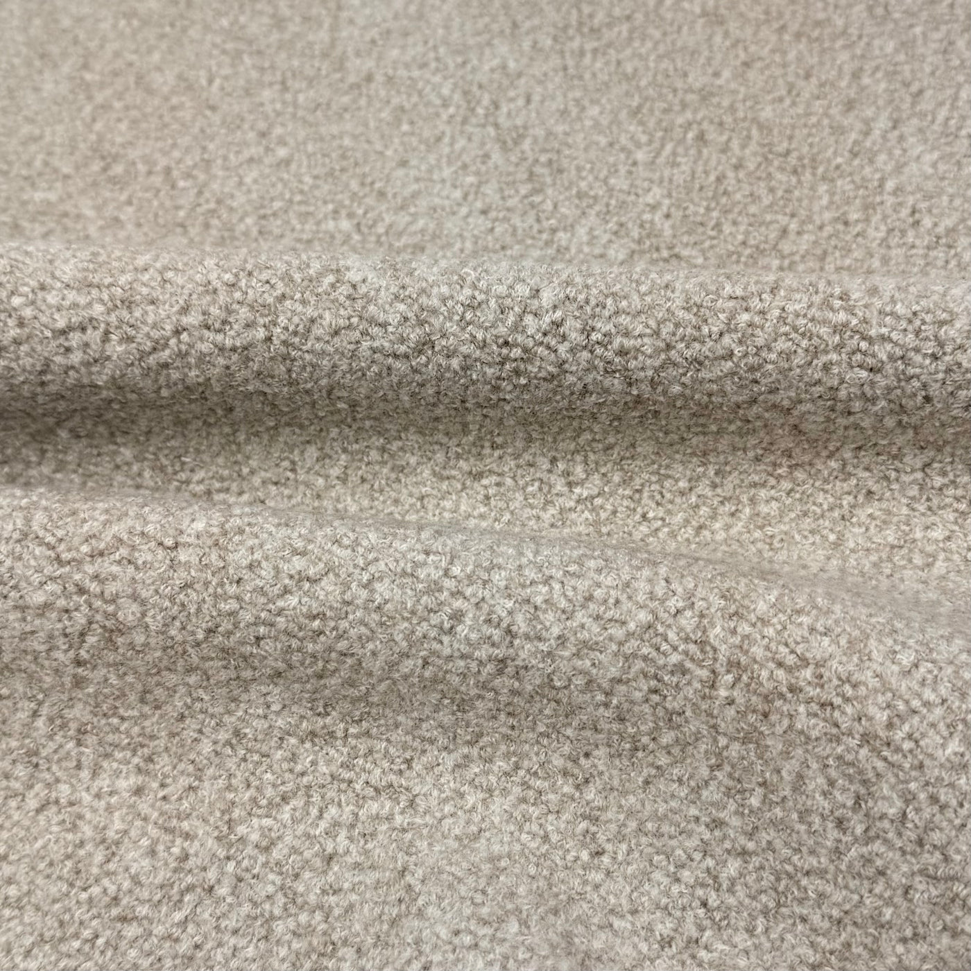 Boucle Wool Upholstery Remnant  - Beige